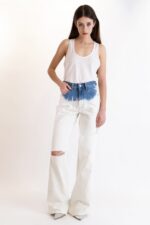 MARISSA SEA WAVES RIPPED JEANS