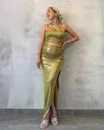 PONYTAILS JASMINE ONE SHOULDER DRESS AN100