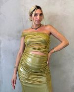 PONYTAILS JASMINE ONE SHOULDER DRESS AN100 - Image 2