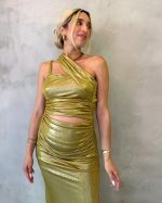 PONYTAILS JASMINE ONE SHOULDER DRESS AN100 - Image 3