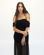 PONYTAILS ADELINA OFF SHOULDER MAXI DRESS AN105 - Image 2