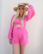 ZANDE ARIA SHORTS AND WRAP TOP SET AN22