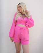 ZANDE ARIA SHORTS AND WRAP TOP SET AN22 - Image 3