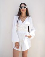 ZANDE ARIA SHORTS AND WRAP TOP SET AN22