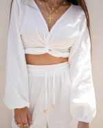 ZANDE ARIA SHORTS AND WRAP TOP SET AN22 - Image 3
