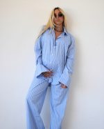 ZANDE DAISY POPLIN STRIPPED SHIRT AN26-1 - Image 3