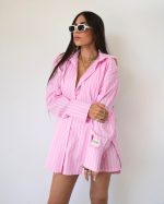 ZANDE DAISY POPLIN STRIPPED SHIRT AN26-1 - Image 4