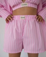 ZANDE DAISY POPLIN STRIPPED SHORTS AN26-2 - Image 2