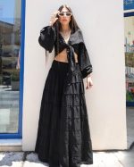 ZANDE ESMERALDA MAXI SKIRT AND WRAP TOP SET AN36