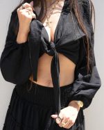 ZANDE ESMERALDA MAXI SKIRT AND WRAP TOP SET AN36 - Image 3