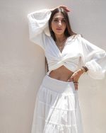 ZANDE ESMERALDA MAXI SKIRT AND WRAP TOP SET AN36