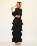 PONYTAILS SILENA MAXI FRILLED DRESS SS2501 - Image 2
