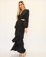 PONYTAILS SILENA MAXI FRILLED DRESS SS2501 - Image 3