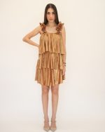 PONYTAILS SCORPIOS PLEATED MINI DRESS SS2502