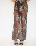 PONYTAILS KATY BLACK WITH ROSE GOLD WRAPPED DRESS SS2508-2 - Image 4