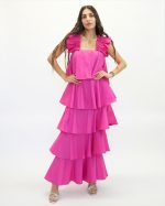 PONYTAILS SCORPIOS MAXI FRILL DRESS SS2517-N