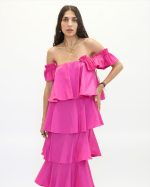 PONYTAILS SCORPIOS MAXI FRILL DRESS SS2517-N - Image 2