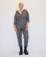 CHECKERED SET PANTS SHIRT 4898 - Image 2