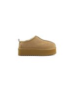 COLORS OF CALIFORNIA PLATFORM SUEDE SHEEPSKIN SABOT SHEARPLA3