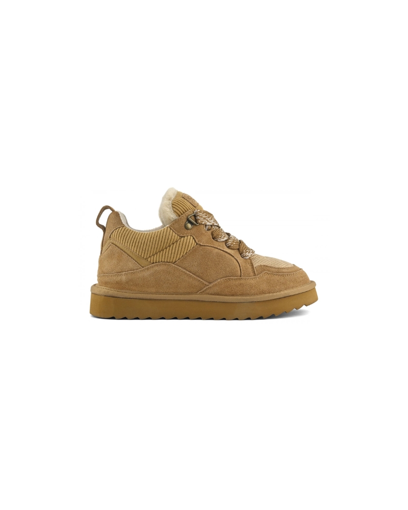 YW261-2-CAMEL.jpg COLORS OF CALIFORNIA COW SUEDE SNEAKER YW261 - Image 1