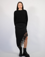 MINI SATIN DRESS WITH LACE 13770 - Image 2