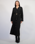 MAXI LONG SLEEVE DRESS WITH BELT 1732