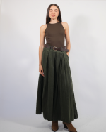 CORDUROY WIDE LEG PANTS 257391