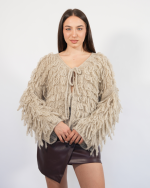 FRINGED KNITTED GARDIGAN 31127