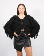 FRINGED KNITTED GARDIGAN 31127