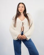 WARM GARDIGAN WITH BOW 31131