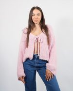 WARM GARDIGAN WITH BOW 31131