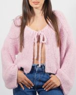 WARM GARDIGAN WITH BOW 31131 - Image 2