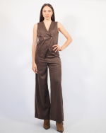 SUEDE FLARE PANTS 5161