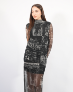 CHIFFON PRINTED DRESS 52050 - Image 2