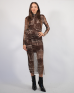 CHIFFON PRINTED DRESS 52050