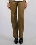 LEATHER PANTS WITH BELT 5840 - Image 2