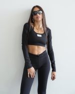 ZANDE INGRID LONG SLEEVE CROP TOP ZFW2631