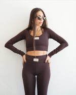 ZANDE INGRID LONG SLEEVE CROP TOP ZFW2631