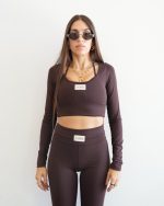 ZANDE INGRID LONG SLEEVE CROP TOP ZFW2631 - Image 2