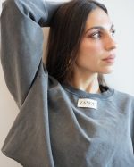 ZANDE DUA LONG SLEEVE CROP TOP ZFW2636 - Image 2