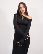 LYCRA MAXI DRESS 12793 - Image 2