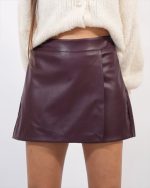 FAUX LEATHER SKORT  24529 - Image 2