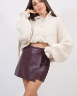 FAUX LEATHER SKORT  24529 - Image 4