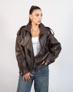 LEATHER BOMBER JACKET 30204
