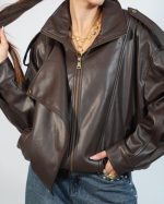 LEATHER BOMBER JACKET 30204 - Image 3