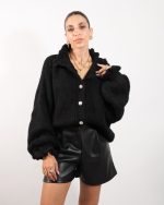 POLO CARDIGAN WITH BUTTON 30650