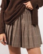 CHECK PLEATED MINI SKIRT 4160 - Image 4