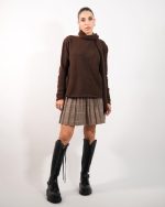 CHECK PLEATED MINI SKIRT 4160 - Image 5