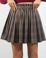 CHECK PLEATED MINI SKIRT 4160 - Image 4