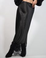 SATIN MAXI SKIRT WITH LACE 4169 - Image 3